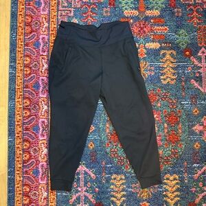 Black Fleece Lined Joggers
